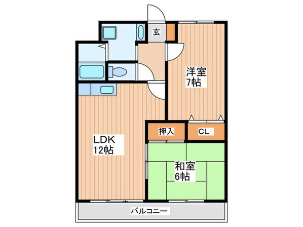 ベルメゾンウｫラートスの物件間取画像